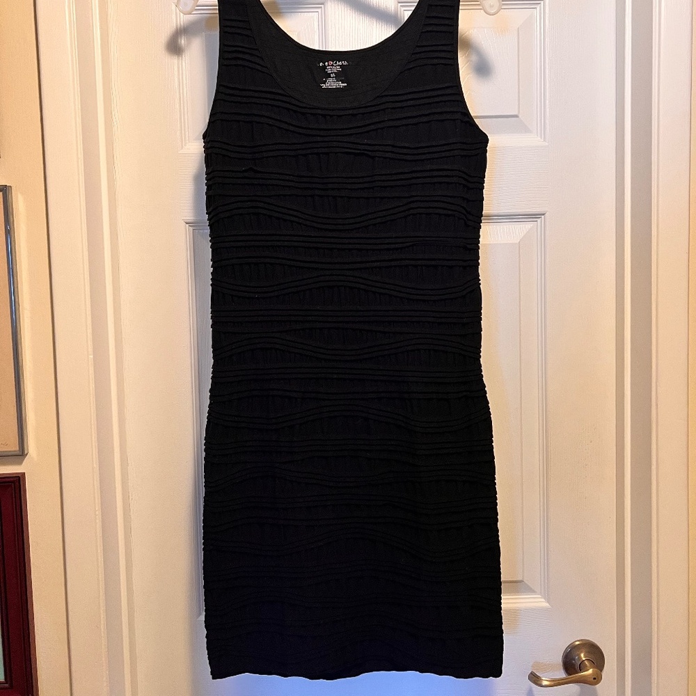 Love Chesley Black Sleeveless Bodycon Dress Size M/L Preowned RN#6192
